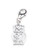 Owl on 9mm clip small sterling silver charm .925 Owl charms additional view