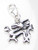 Chinese Dragon 2D on 9mm clip sterling silver charm .925 Lucky additional view