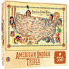 MasterPieces Tribal Spirit - American Indian Tribes - Settlement Map 550 Piece Jigsaw Puzzle