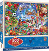 MasterPieces Snow Globe Dreams 500 Piece Holiday Glitter Jigsaw Puzzle