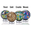 Giftcraft Glass LED Table Top Orb Speaker