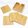 Totally Bamboo Bamboo Coaster Set with Case
