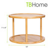 Totally Bamboo Two Tier Lazy Susan