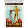 RetroPlanet Oklahoma Sooner State Golden Driller Wall Decal