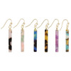 ZAD Bottled Bar Marbled Resin Earrings