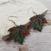 Treasure Wholesale Boho Wood Maple Leaf Earrings