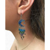 Pichincha Crescent Moon Beaded Dangle Earrings