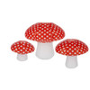 Ganz Mushroom Paper Lantern Set of 3