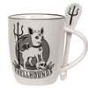 Pacific Giftware Hellhound Mug and Spoon Set