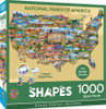  National Parks of America 1000 Piece Shaped Puzzle