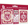 Oklahoma Sooners 2 Pack Playing Cards and Dice Set