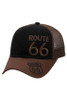  Brown Route 66 Structured Trucker Hat