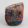  Recycled Sari Wrapped Wire Basket