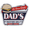 Dad's Backyard Grill Metal Magnet