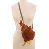 Brown Furry Hen Cross Body Bag