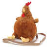 Brown Furry Hen Cross Body Bag