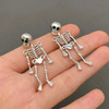 Halloween Skull Dangle Earrings