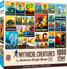 Vintage Posters - Mythical Creatures 1000 Piece Jigsaw Puzzle