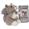  Canned Grey Squirrel Plush