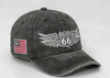 Cotton Route 66 and US Flag Baseball Hat