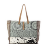 Green Floral Print Weekender Myra Bag