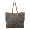 Green Floral Print Weekender Myra Bag