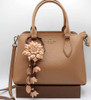  Leather Flower Keychain Purse Charm