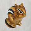  Chipmunk Glass Ornament