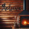 Bigfoot Believe Mancave Wall Plaque