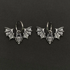 Gothic Bat Huggie Earrings