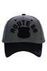  Route 66 Black and Grey Shield Arc Logo Cap