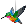 Iridescent Glass Hummingbird Ornament