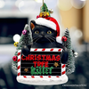 Christmas Tree Killer Cat Ornament