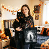 Haunted Forest Black Cat Tote Bag