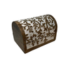 Hand-Carved Wood Tree of Life Hinged Chest
