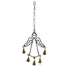 Wrought Iron Garden Angel Bell Chime