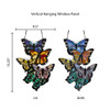  Butterfly Cluster Stained Glass Window Panel