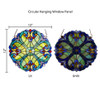  Halston Edwardian Stained Glass Window Panel