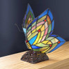  Luella Butterfly Stained Glass Novelty Lamp
