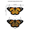  Monarch Butterfly Stained Glass Window Panel