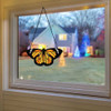 Monarch Butterfly Stained Glass Window Panel