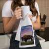  Oklahoma Buffalo Sunset Tea Towel