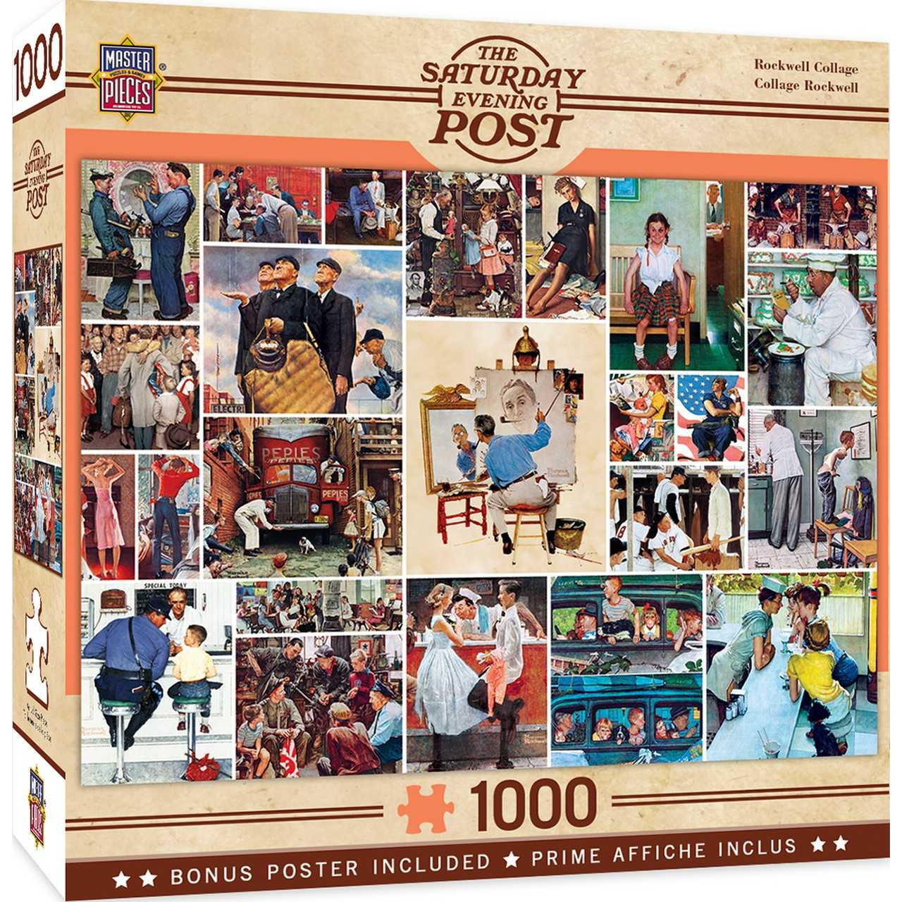 Rockwell Collage 1000 Piece Jigsaw Puzzle