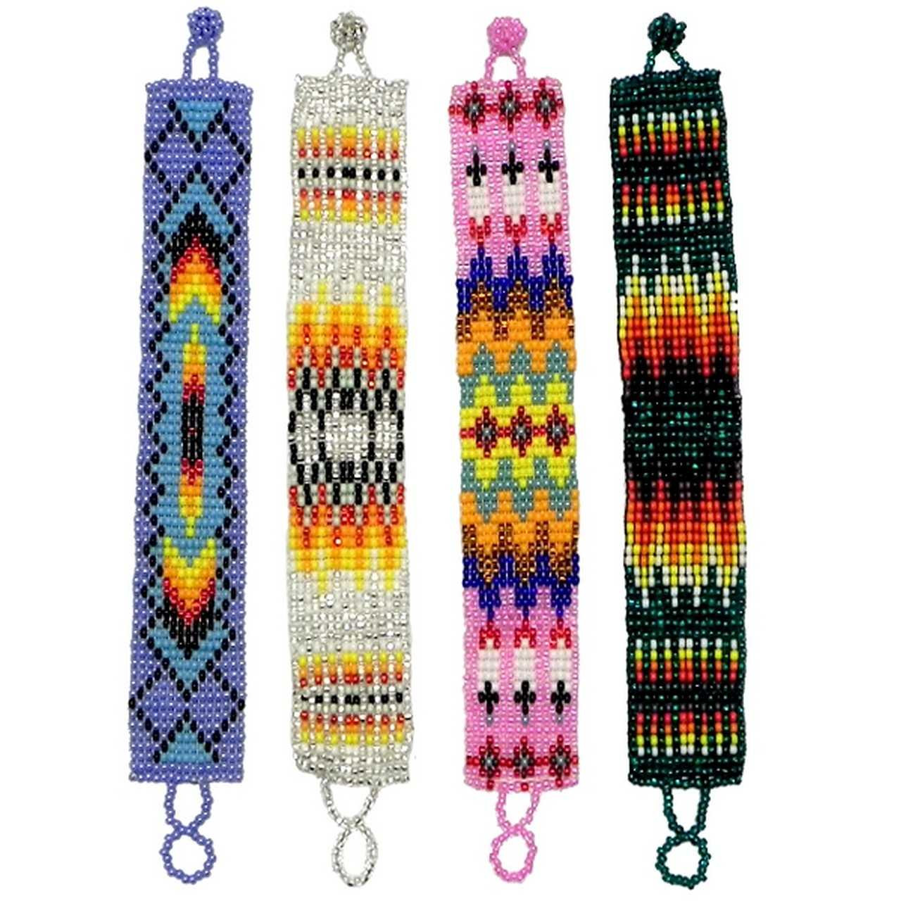 Pichincha Guatemalan Seed Bead Thick Strap Bracelet