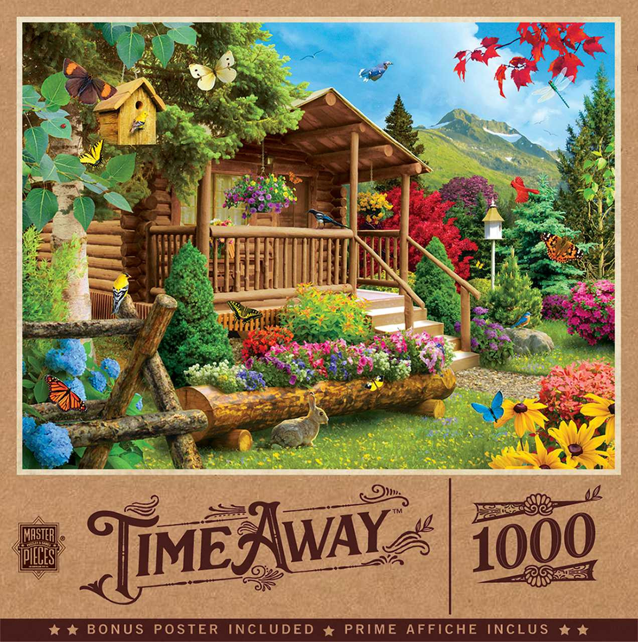 Log House Retreat 1000 Piece Jigsaw Puzzle
