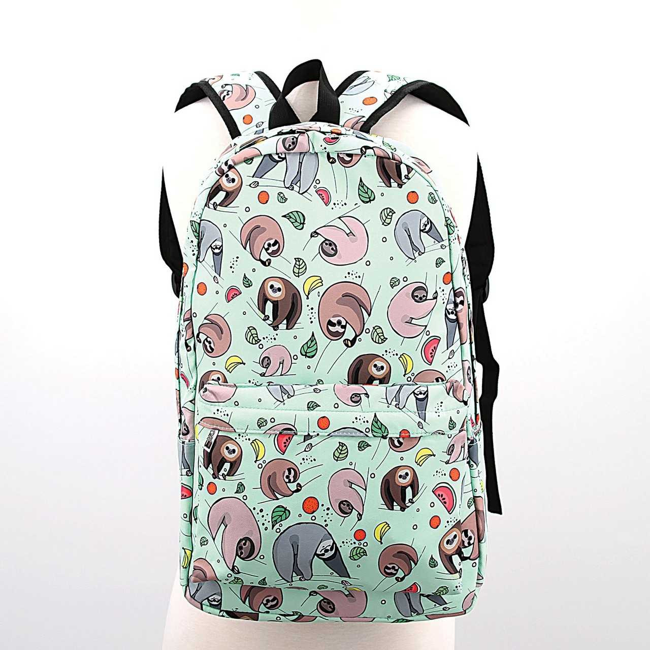 Sloth Print Backpack