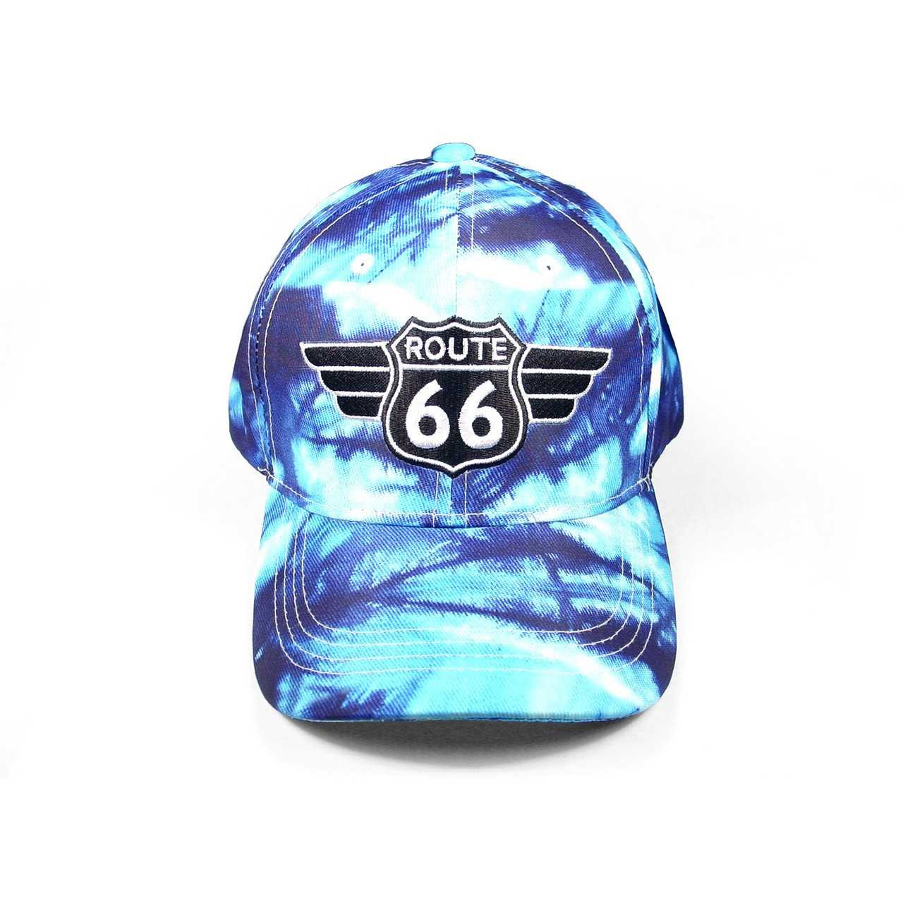 Route 66 Blue Tie Dye Hat