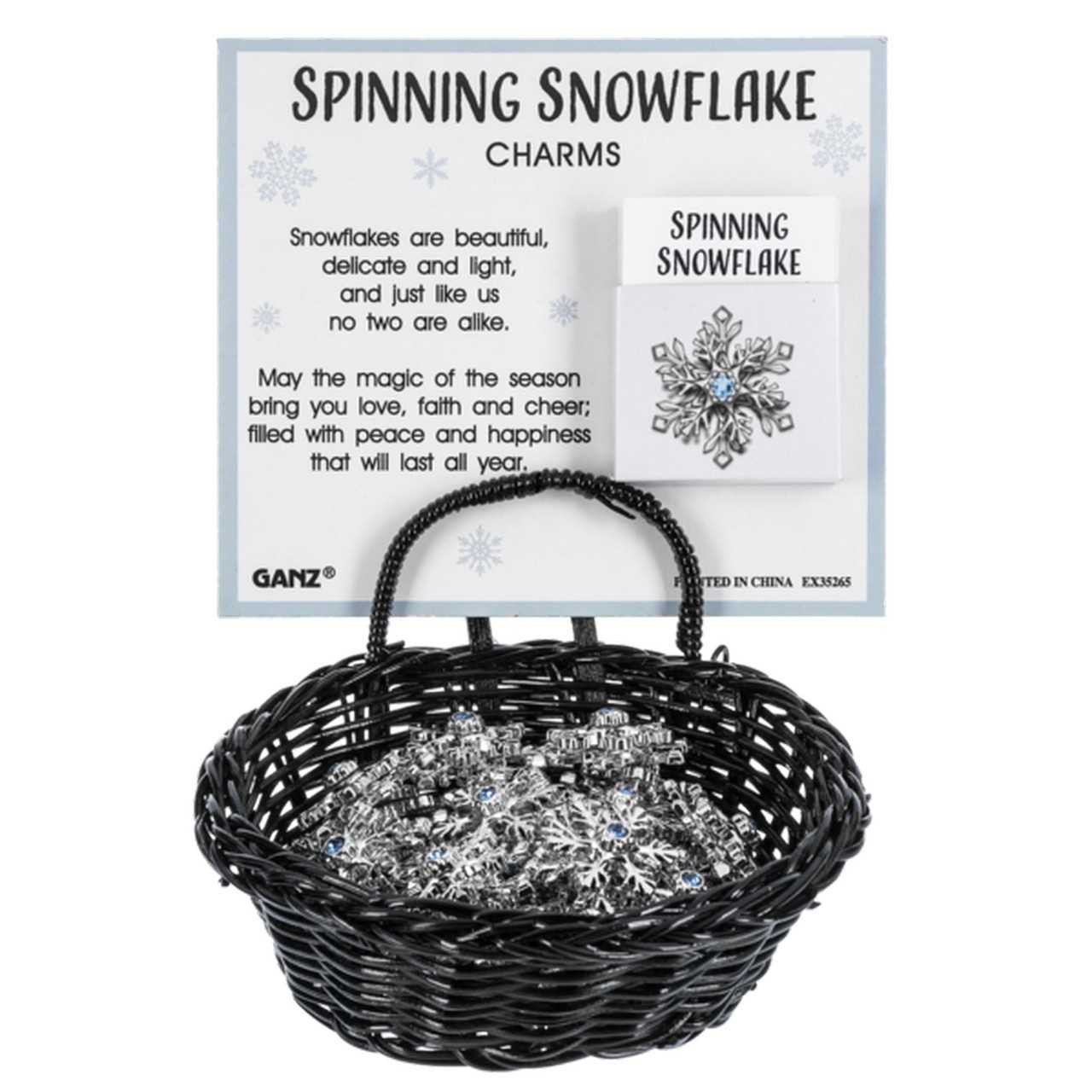 Ganz Spinning Snowflake Charm