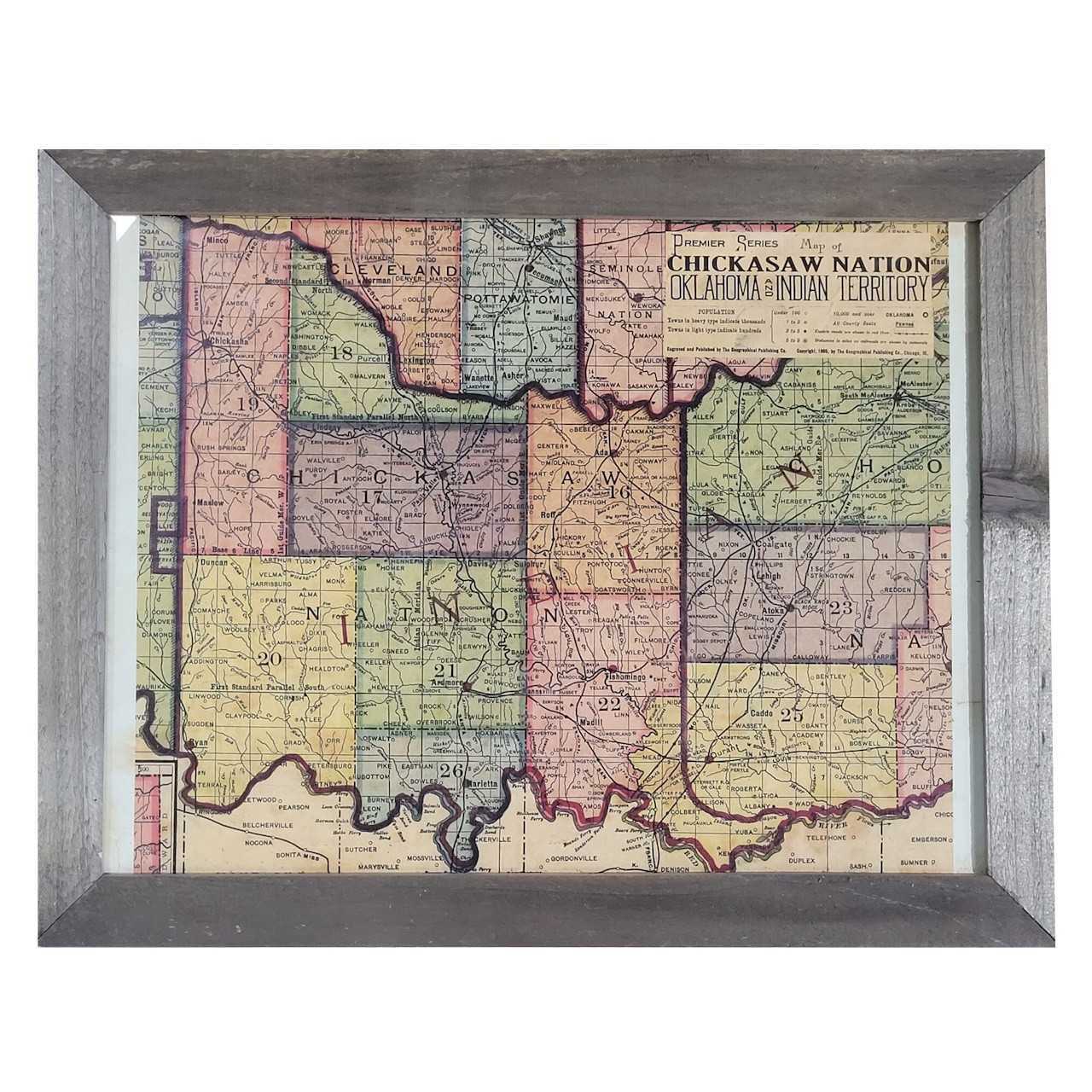 Penney 39 s Territorial Maps Chickasaw - Penneys Territorial Maps Chickasaw Nation Territory Map 39563 74000.1717694849