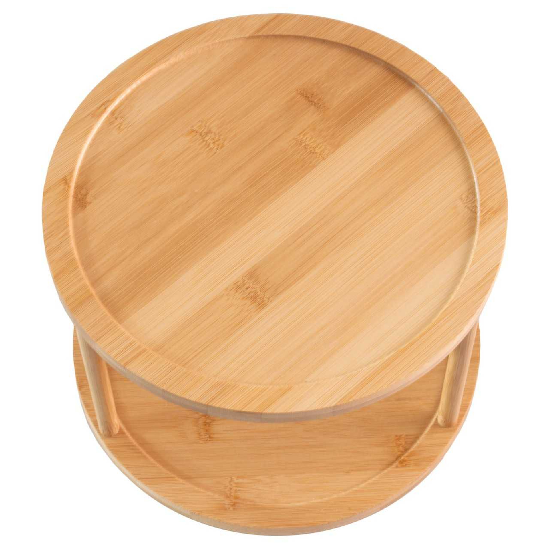 Two Tier Lazy Susan Exclusive At The Nut House   Totally Bamboo Two Tier Lazy Susan 24451  99146.1696970572 